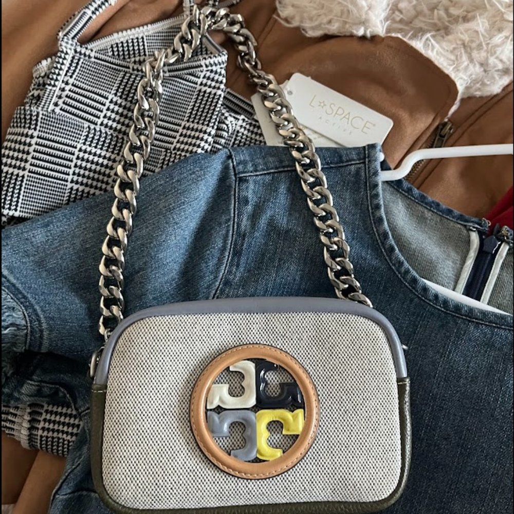 Tory Burch Crossbody, shoulder chain, and dust bag